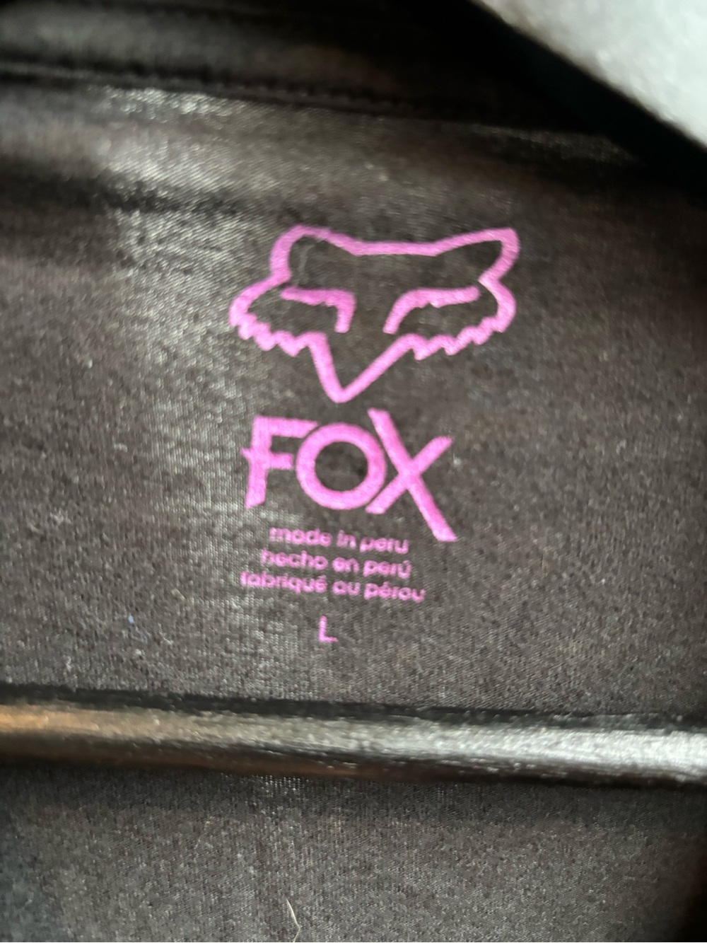 Y2K Fox Women's Black V-Neck Graphic Tee - Purple & Green Print - Picture 3 of 3